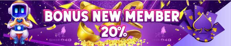 BONUS NEW MEMBER 20%